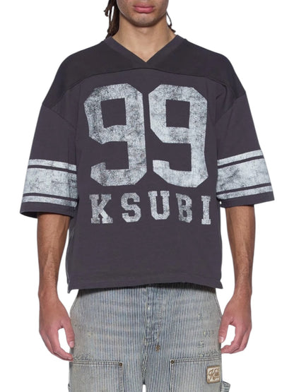 【KSUBI - スビ】HALFTIME SS DUKE JERSEY BLACK FADE / CHARCOAL (Tシャツ/チャコール)