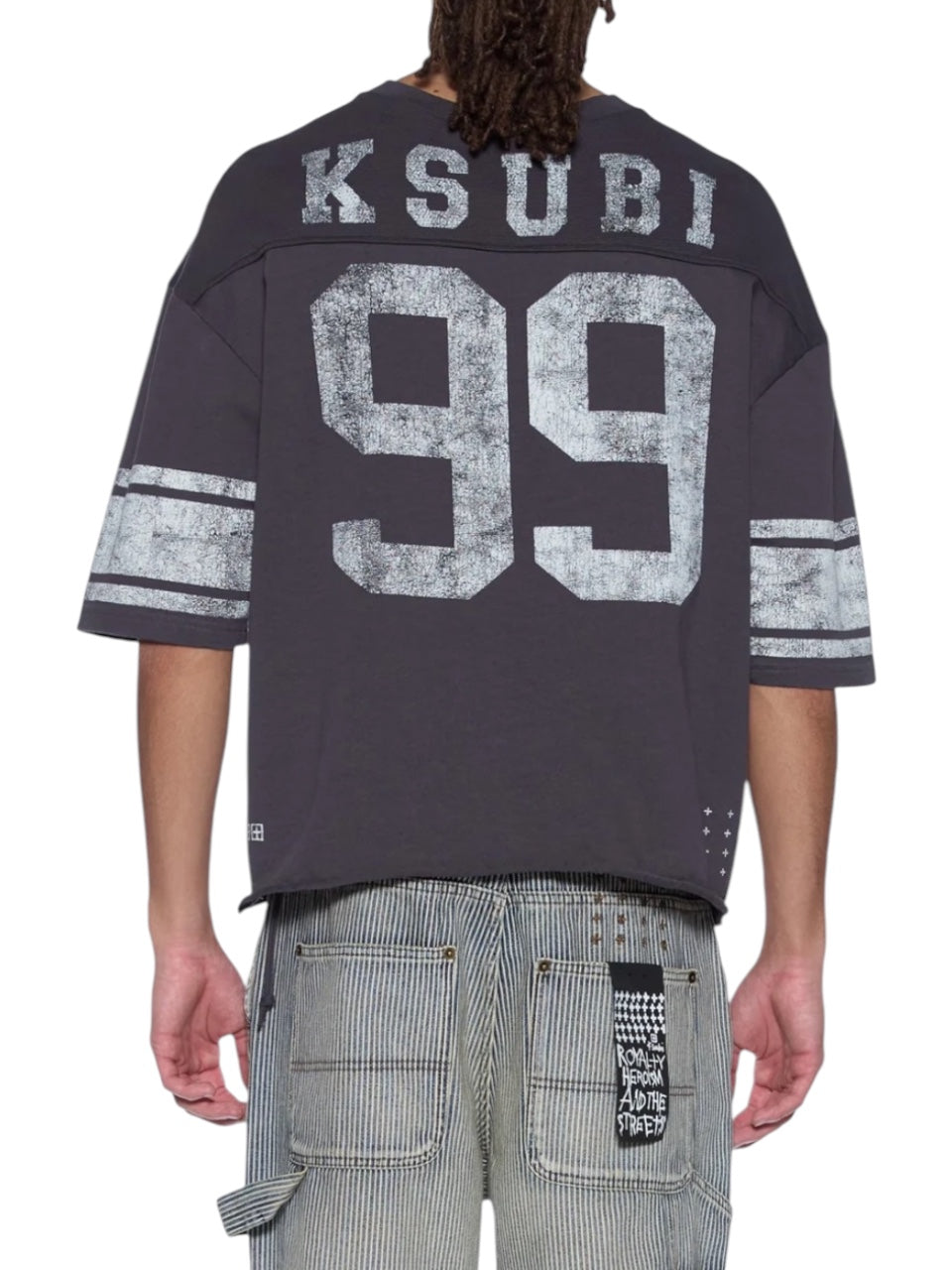【KSUBI - スビ】HALFTIME SS DUKE JERSEY BLACK FADE / CHARCOAL (Tシャツ/チャコール)