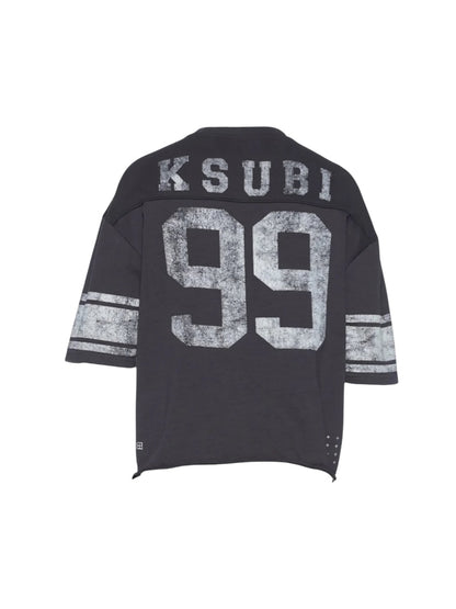 【KSUBI - スビ】HALFTIME SS DUKE JERSEY BLACK FADE / CHARCOAL (Tシャツ/チャコール)