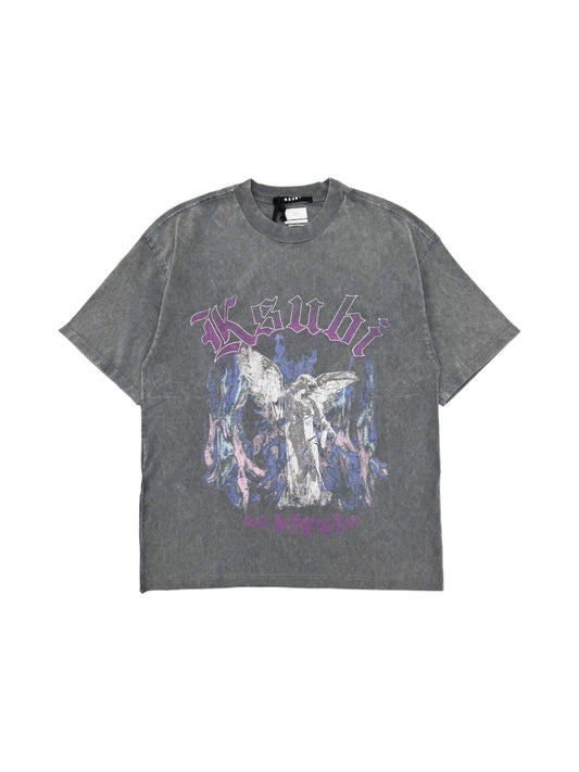 【KSUBI - スビ】FALLEN EKCESS SS TEE CHARCOAL / CHARCOAL (Tシャツ/チャコール)