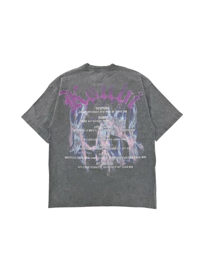 【KSUBI - スビ】FALLEN EKCESS SS TEE CHARCOAL / CHARCOAL (Tシャツ/チャコール)