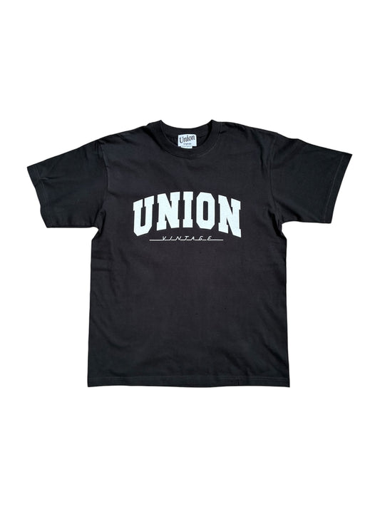 【UNION VINTAGE】UNION VINTAGE MEMORIAL LOGO T-SHIRT / BLACK