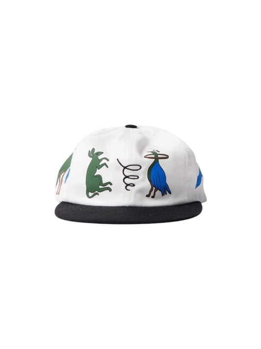 【by Parra - バイパラ】ANIMAL STYLE 6 PANEL HAT  / WHITE (キャップ/ホワイト)