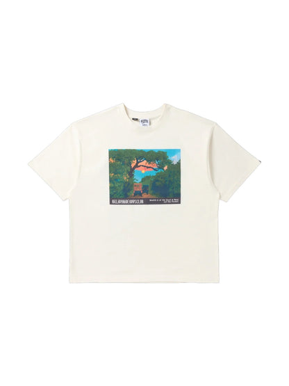 【Billionaire Boys Club-ビリオネアボーイズクラブ】 BB WILD BOXY FIT T-SHIRT / WHISPER WHITE (Tシャツ/ウィスパーホワイト)