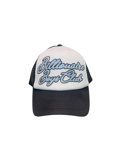 【Billionaire Boys Club-ビリオネアボーイズクラブ】 DIAMOND SCRIPT TRUCKER CAP / BLACK (キャップ/ブラック)