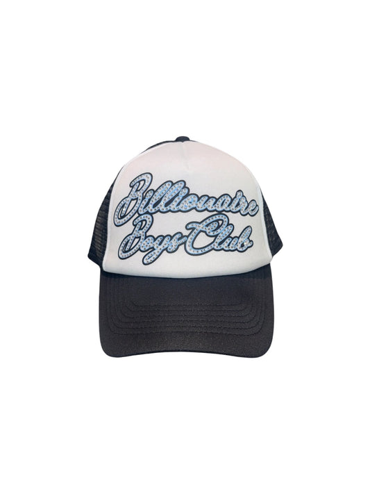 【Billionaire Boys Club-ビリオネアボーイズクラブ】 DIAMOND SCRIPT TRUCKER CAP / BLACK (キャップ/ブラック)