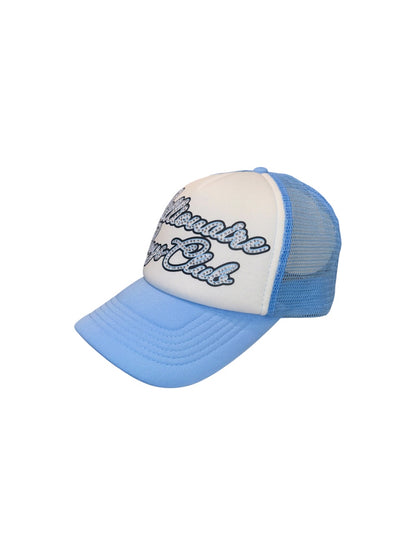 【Billionaire Boys Club-ビリオネアボーイズクラブ】 DIAMOND SCRIPT TRUCKER CAP / BLUE (キャップ/ブルー)