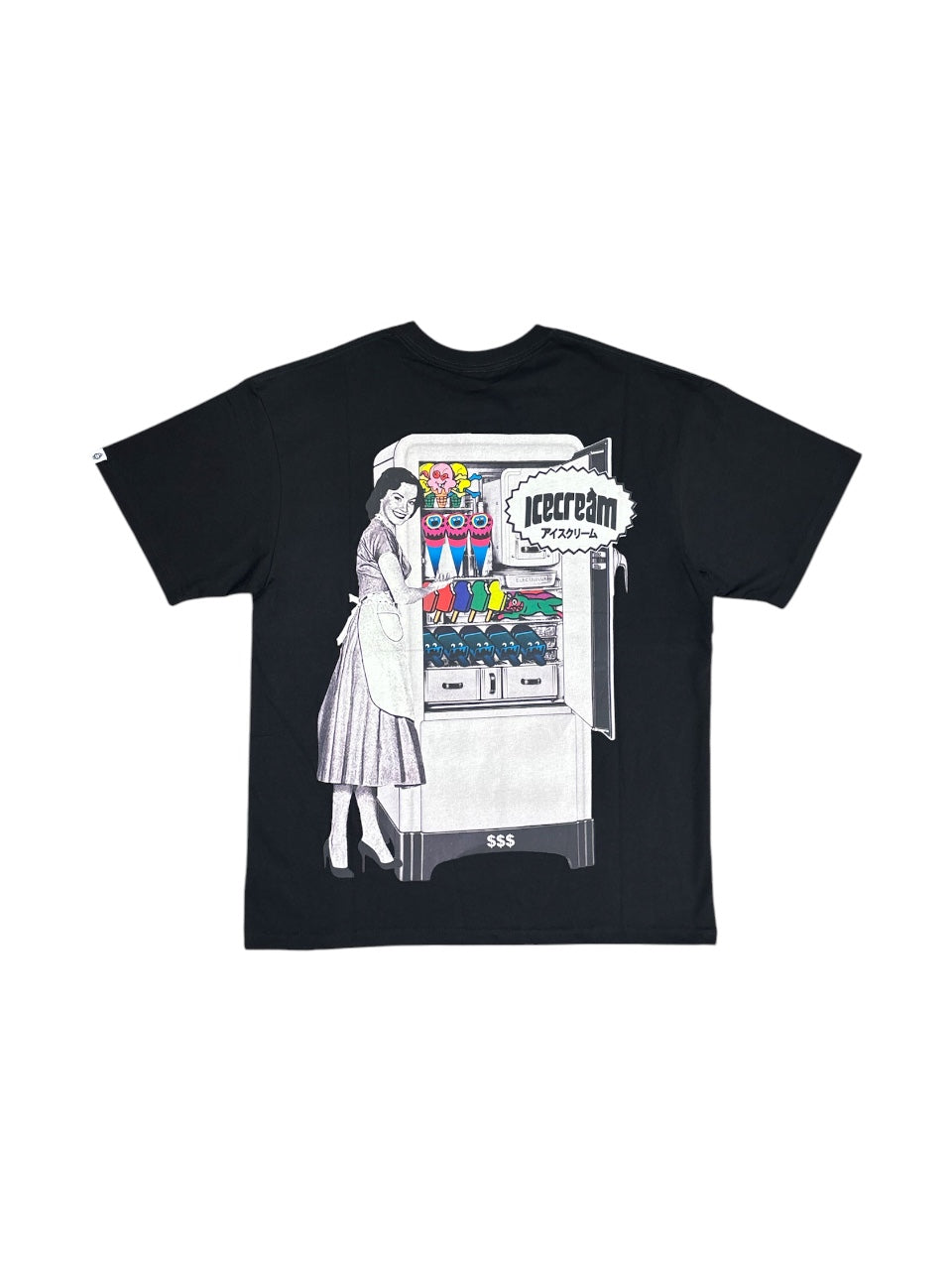 【ICE CREAM - アイスクリーム】REFRIGERATOR T-SHIRT / BLACK (Tシャツ/ブラック)