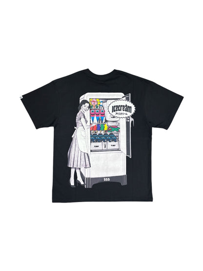 【ICE CREAM - アイスクリーム】REFRIGERATOR T-SHIRT / BLACK (Tシャツ/ブラック)