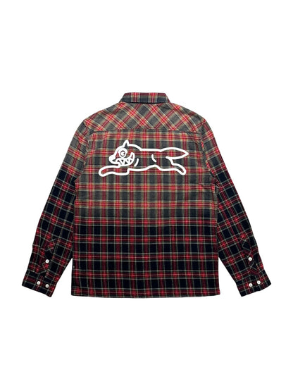 【ICE CREAM - アイスクリーム】GRAPEFRUIT WASHED SHIRT / PLAID (シャツ/レッド)