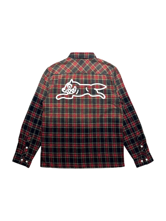 【ICE CREAM - アイスクリーム】GRAPEFRUIT WASHED SHIRT / PLAID (シャツ/レッド)