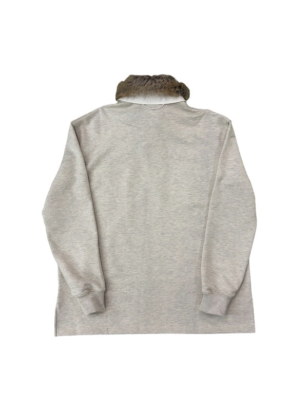 【KIMHEKIM - キムヘキム】ROBIN PK LONG SLEEVE TOP / BEIGE (ポロトップス/ベージュ)