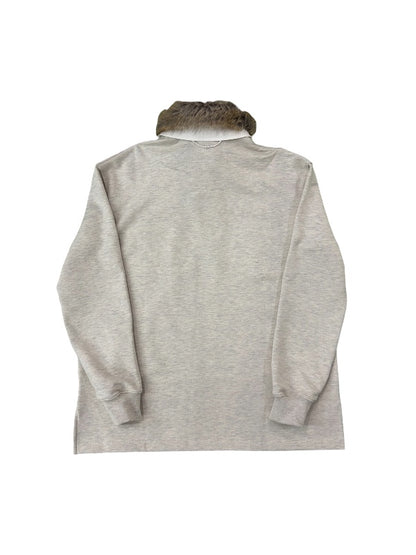 【KIMHEKIM - キムヘキム】ROBIN PK LONG SLEEVE TOP / BEIGE (ポロトップス/ベージュ)