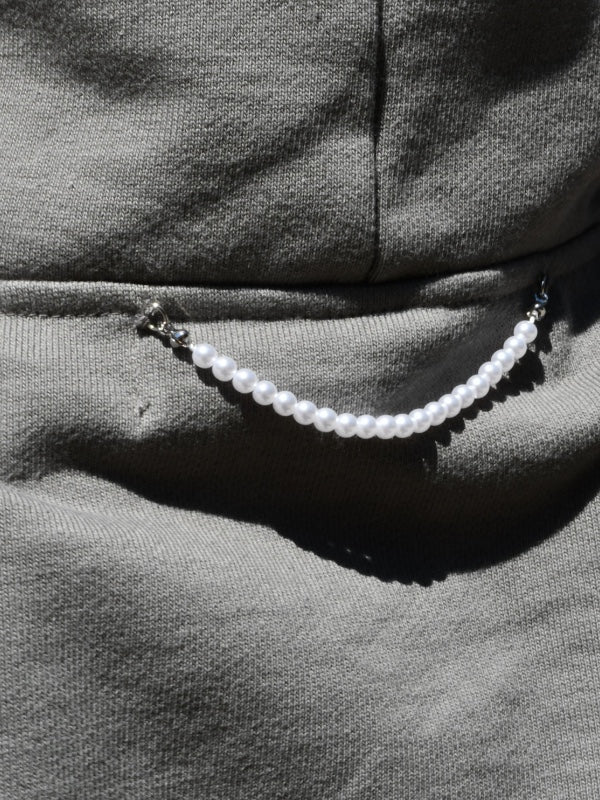 【KIMHEKIM - キムヘキム】ASH BUTTON ZIP-UP HOODIE (フーディー/カーキ)