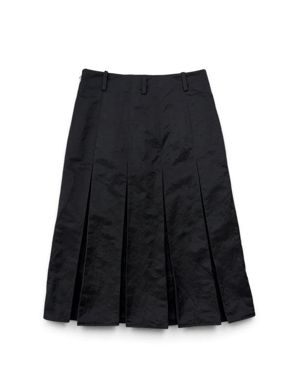【KIMHEKIM - キムヘキム】ALEX PLEATED SKIRT (スカート/ブラック)