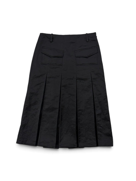 【KIMHEKIM - キムヘキム】ALEX PLEATED SKIRT (スカート/ブラック)