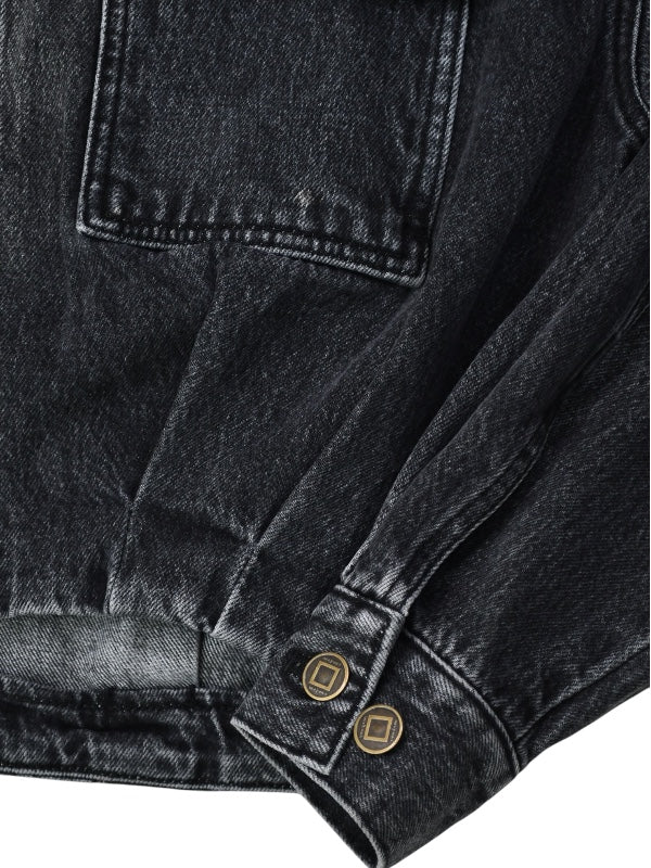 【KIMHEKIM - キムヘキム】VICTOR DENIM JACKET (デニムジャケット/ウォッシュブラック)