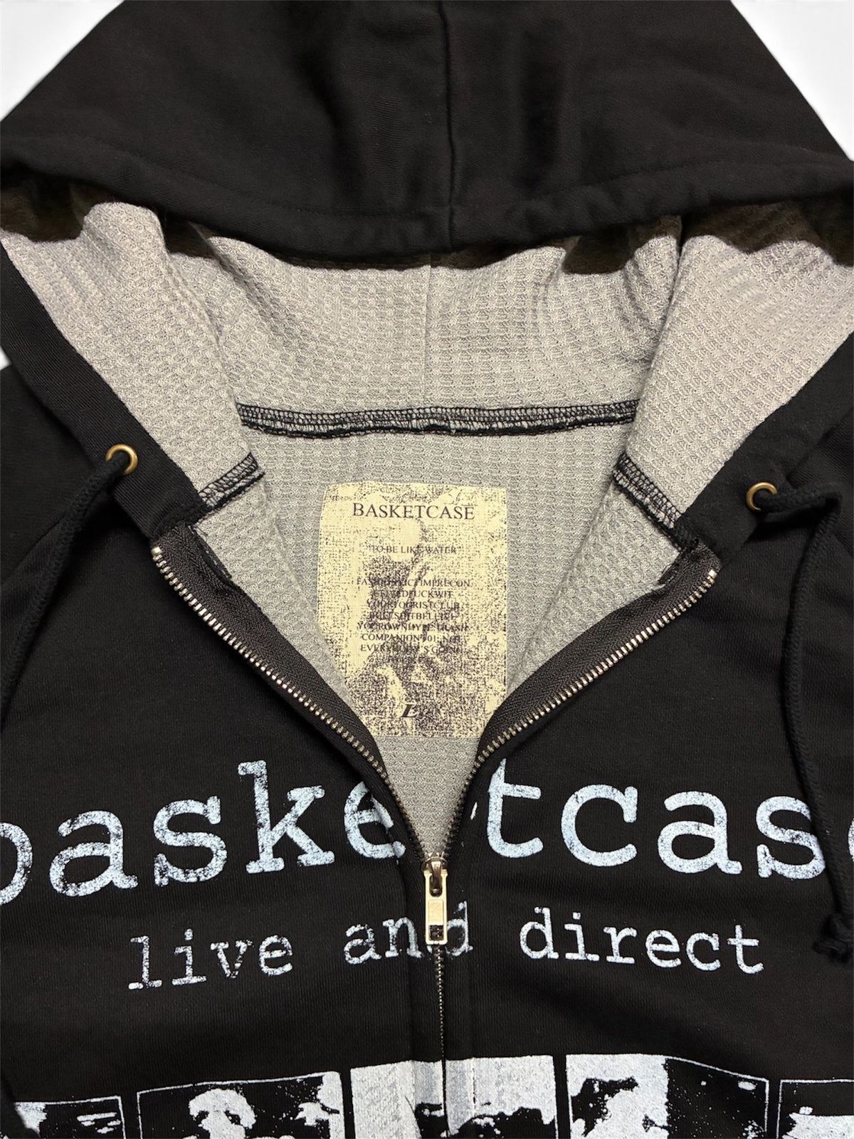 【BASKETCASE  - バスケットケース】SCAR THERMAL LINED ZIP / BLACK (フーディー/ブラック)