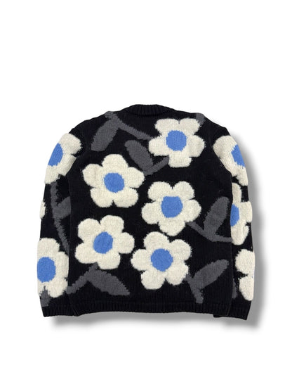 【Walter Van Beirendonck - ウォルターヴァンベイレンドンク】Flower Power Knit / BLACK (ニット/ブラック)