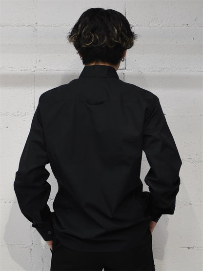 【Walter Van Beirendonck - ウォルターヴァンベイレンドンク】Fiori Shirt  / Black (ニット/ライトブルー)