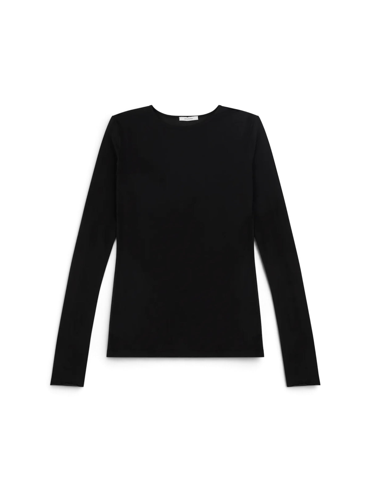 【entire studios - エンタイアスタジオ】SHEER LONG SLEEVE / BLACK (Tシャツ/ブラック)