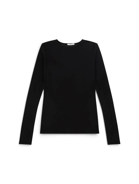 【entire studios - エンタイアスタジオ】SHEER LONG SLEEVE / BLACK (Tシャツ/ブラック)