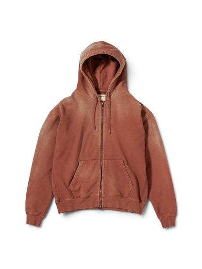 【ANACHRONORM - アナクロノーム】FADED FULL ZIP HOODIE / ORANGE (パーカー/オレンジ)