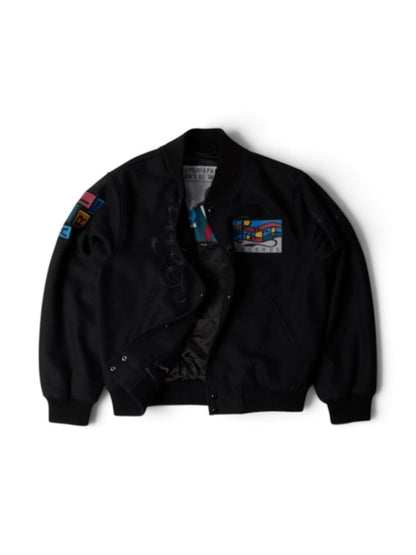 【by Parra - バイパラ】THE BEST VARSITY JACKET / BLACK (ジャケット/ブラック)