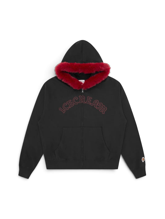 【ICE CREAM - アイスクリーム】GOTHIC ZIP THROUGH HOOD / BLACK (フーディー/ブラック)