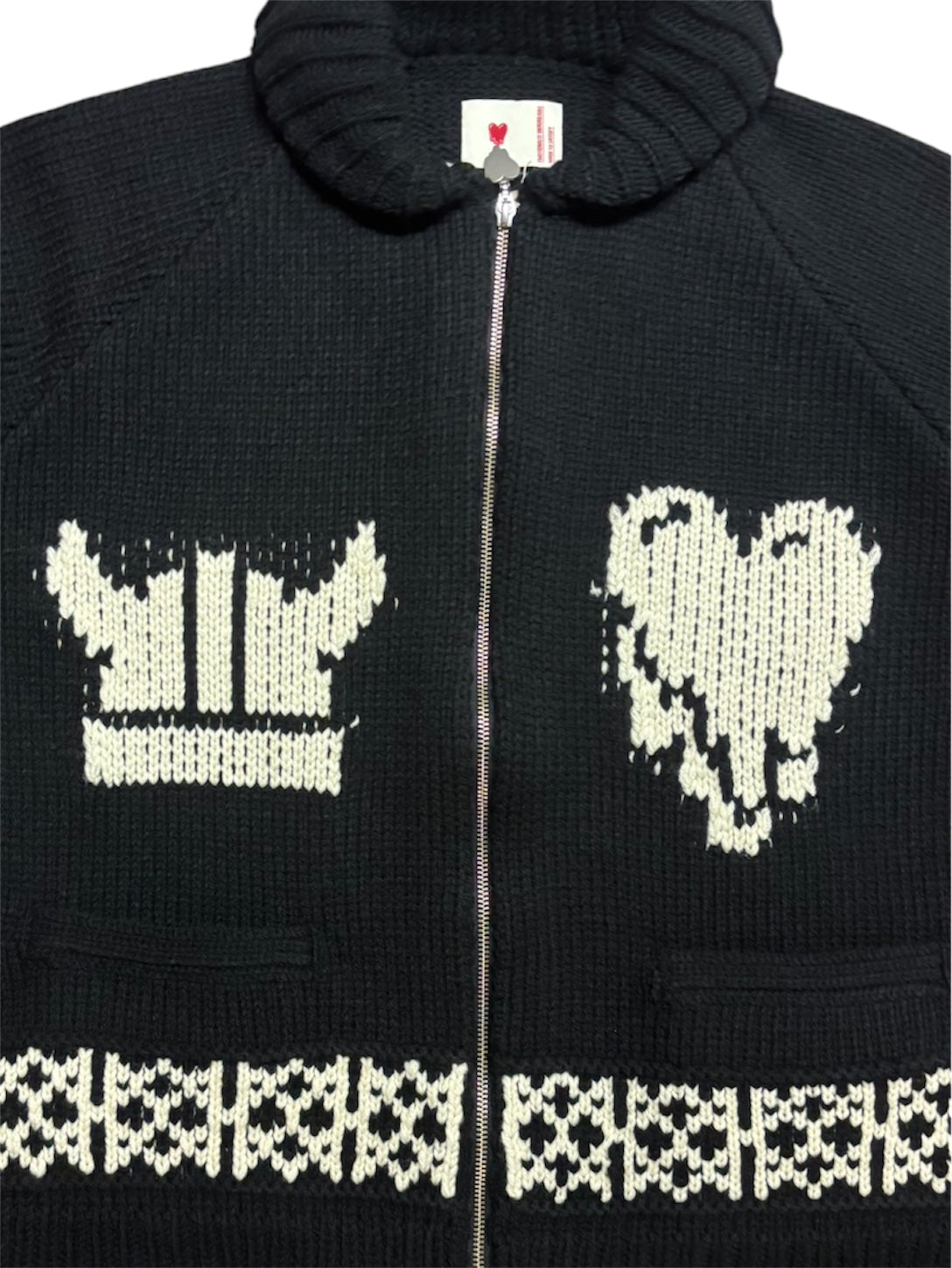 【EMOTIONALLY UNAVAILABLE - エモーショナリー アンアベイラブル】EU ND KNIT JACKET / BLACK (ジャケット/ブラック)