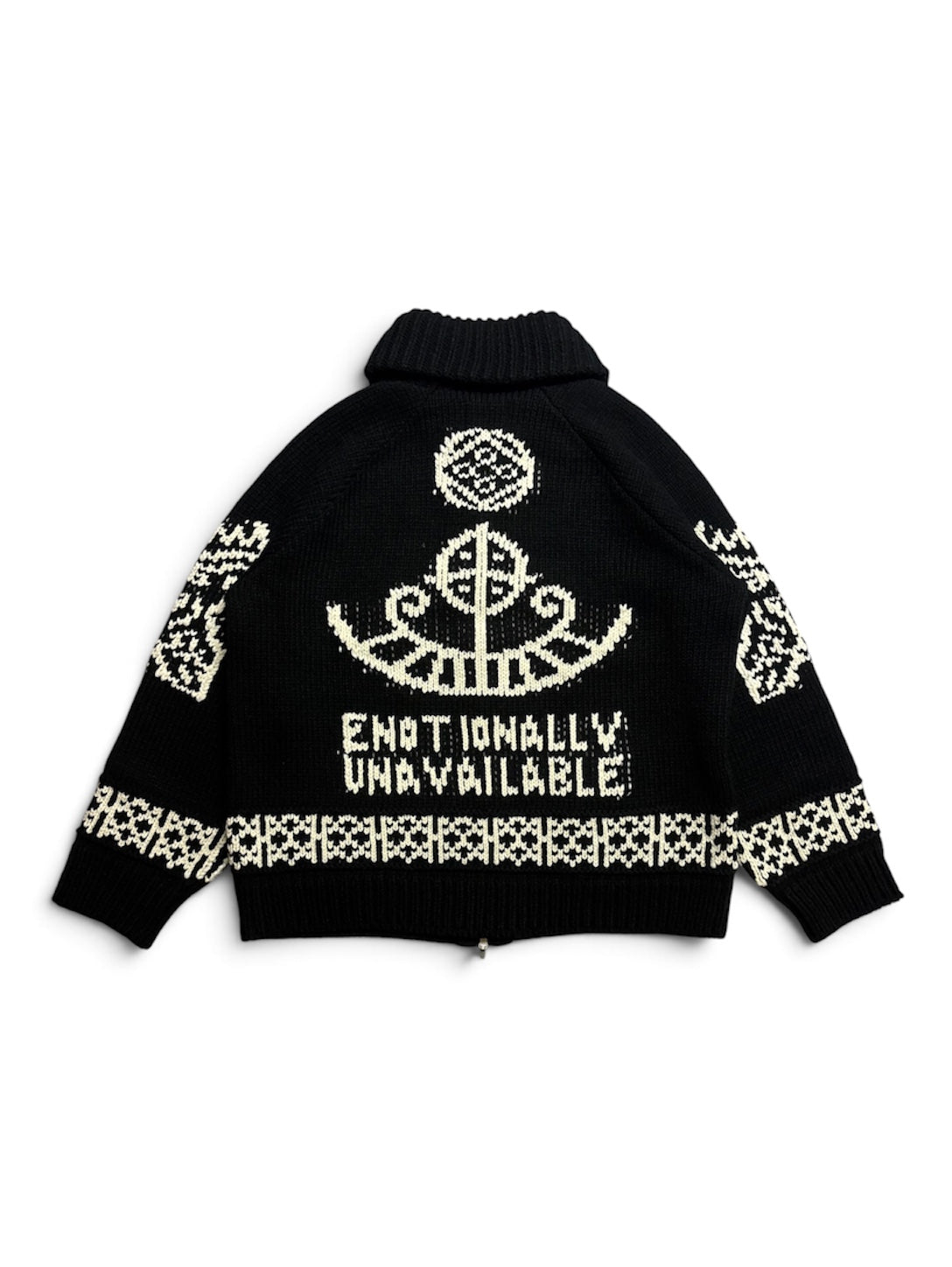 【EMOTIONALLY UNAVAILABLE - エモーショナリー アンアベイラブル】EU ND KNIT JACKET / BLACK (ジャケット/ブラック)