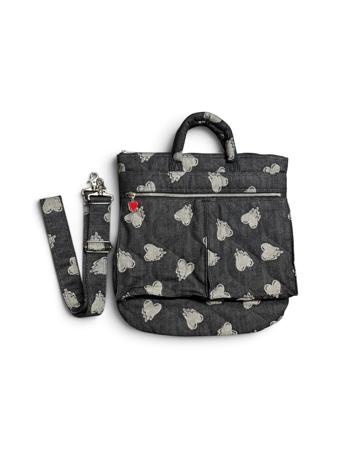 【EMOTIONALLY UNAVAILABLE - エモーショナリー アンアベイラブル】EU HEART HELMET BAG M / BLACK (バッグ/ブラック)