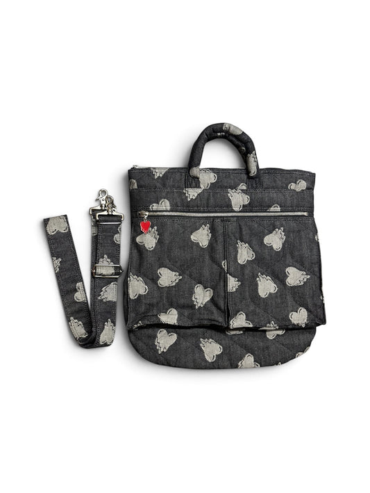 【EMOTIONALLY UNAVAILABLE - エモーショナリー アンアベイラブル】EU HEART HELMET BAG M / BLACK (バッグ/ブラック)