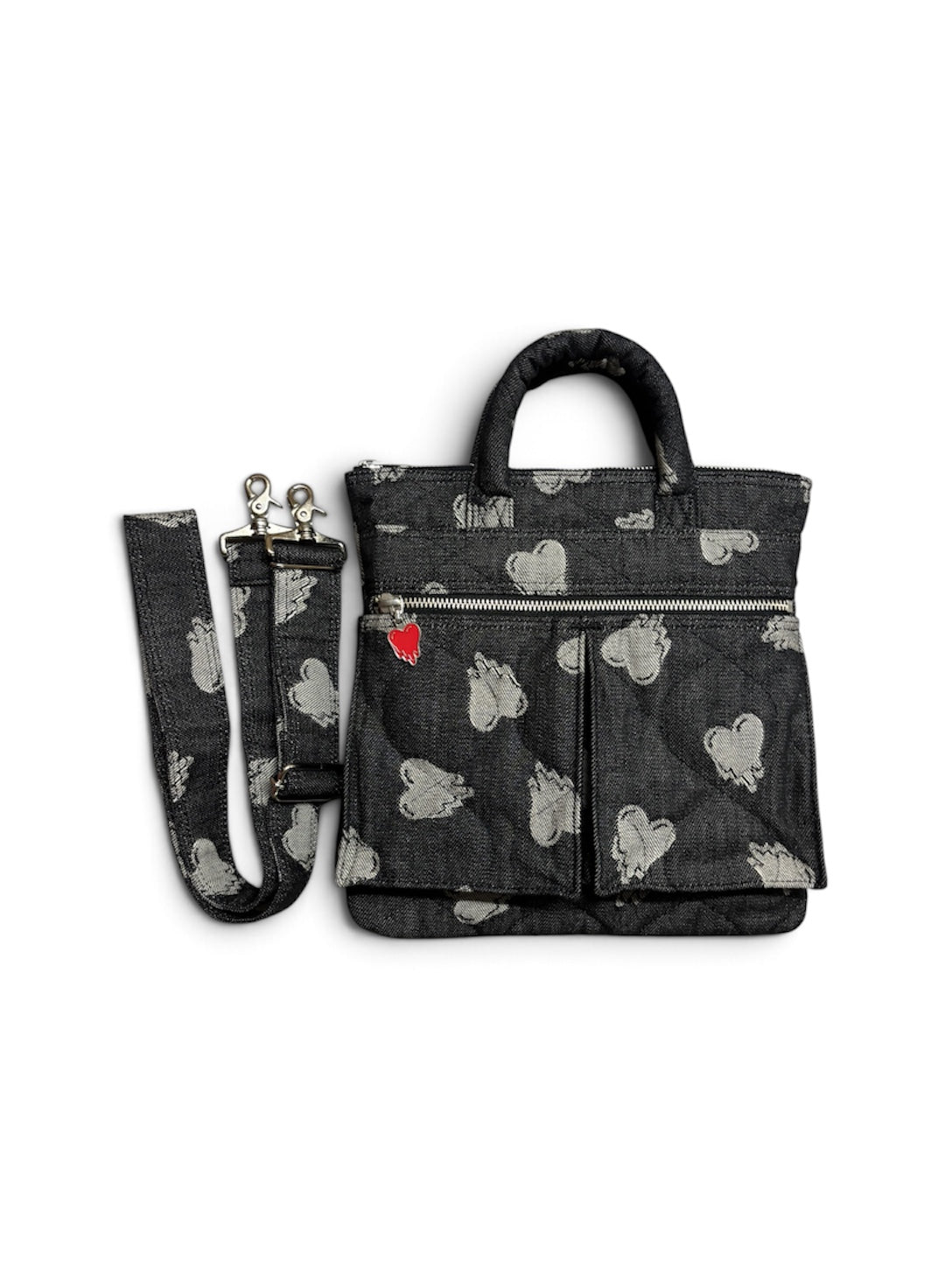 【EMOTIONALLY UNAVAILABLE - エモーショナリー アンアベイラブル】EU HEART HELMET BAG S / BLACK (バッグ/ブラック)
