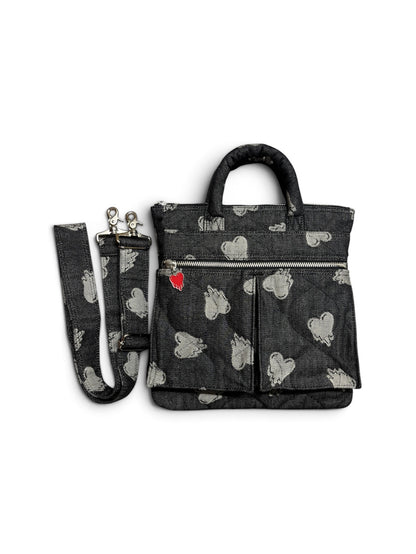 【EMOTIONALLY UNAVAILABLE - エモーショナリー アンアベイラブル】EU HEART HELMET BAG S / BLACK (バッグ/ブラック)