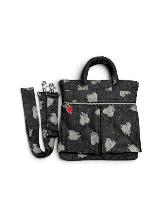 【EMOTIONALLY UNAVAILABLE - エモーショナリー アンアベイラブル】EU HEART HELMET BAG S / BLACK (バッグ/ブラック)
