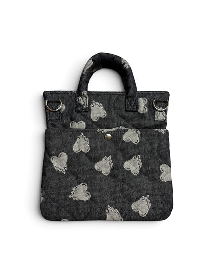 【EMOTIONALLY UNAVAILABLE - エモーショナリー アンアベイラブル】EU HEART HELMET BAG S / BLACK (バッグ/ブラック)