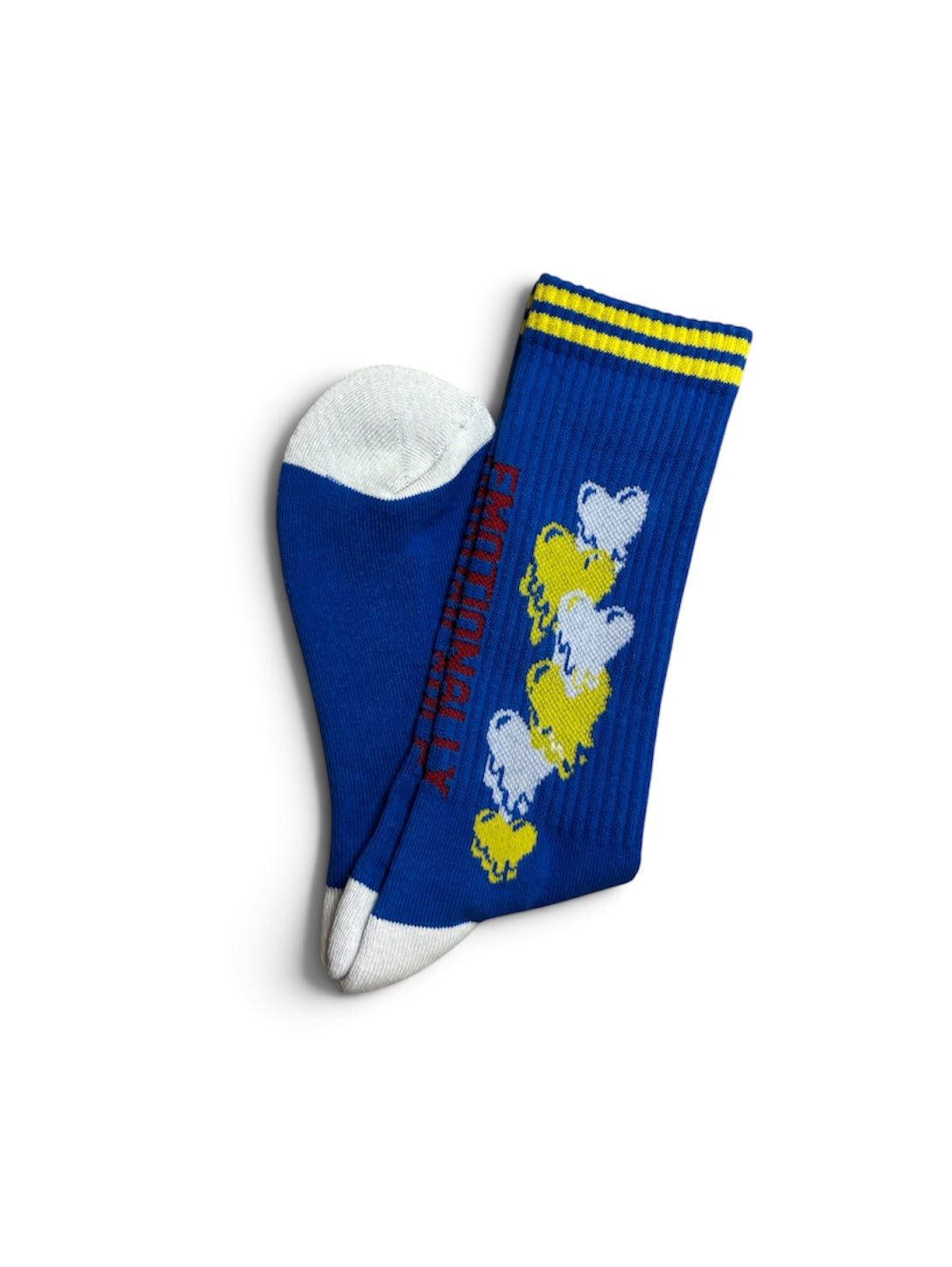 【EMOTIONALLY UNAVAILABLE - エモーショナリー アンアベイラブル】EU LOGO SOCKS / BLUE (ソックス/ブルー)