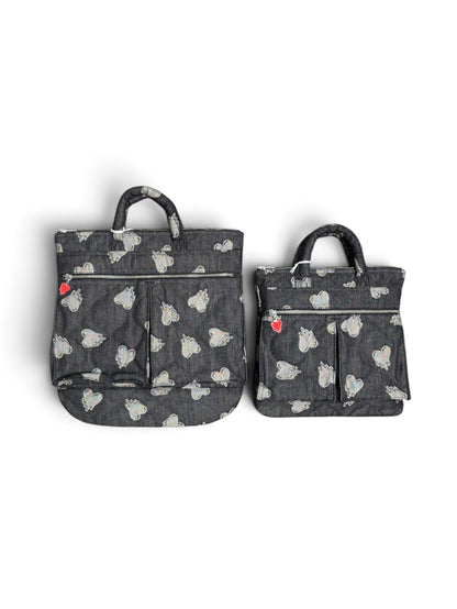 【EMOTIONALLY UNAVAILABLE - エモーショナリー アンアベイラブル】EU HEART HELMET BAG M / BLACK (バッグ/ブラック)