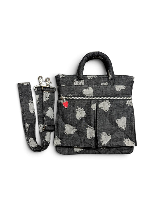 【EMOTIONALLY UNAVAILABLE - エモーショナリー アンアベイラブル】EU HEART HELMET BAG S / BLACK (バッグ/ブラック)