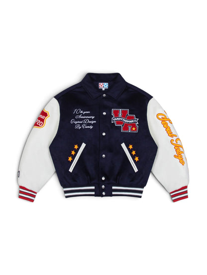 【VANDY THE PINK - ヴァンディー・ザ・ピンク】VARSITY JACKET 10 YEAR ANNIVERSARY / NAVY (ジャケット/ネイビー)