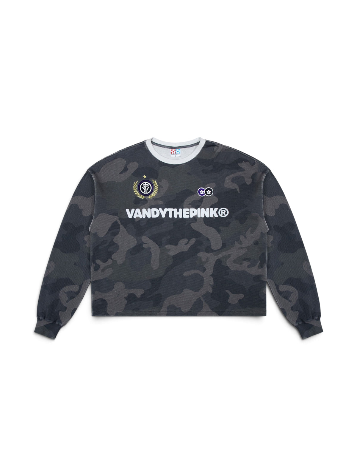 【VANDY THE PINK - ヴァンディー・ザ・ピンク】BLACK CAMO THERMAL LS / BLACK CAMO (Tシャツ/ブラックカモ)