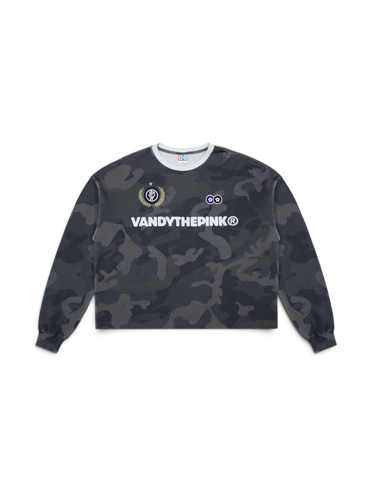 【VANDY THE PINK - ヴァンディー・ザ・ピンク】BLACK CAMO THERMAL LS / BLACK CAMO (Tシャツ/ブラックカモ)