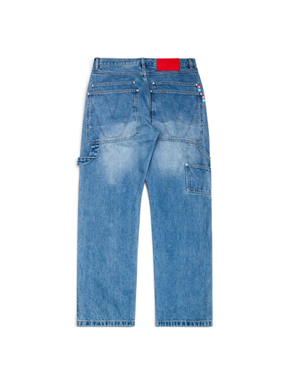 【VANDY THE PINK - ヴァンディー・ザ・ピンク】PATCH WORK PAINTER PANTS / BLUE  (パンツ/ブルー)