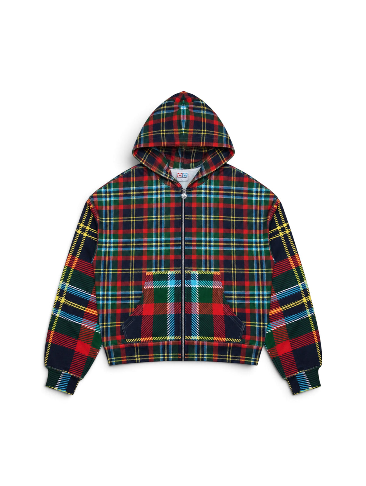【VANDY THE PINK - ヴァンディー・ザ・ピンク】PLAID HOODIE / MULTI (パーカー/マルチ)
