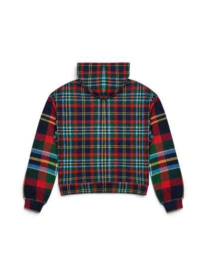【VANDY THE PINK - ヴァンディー・ザ・ピンク】PLAID HOODIE / MULTI (パーカー/マルチ)
