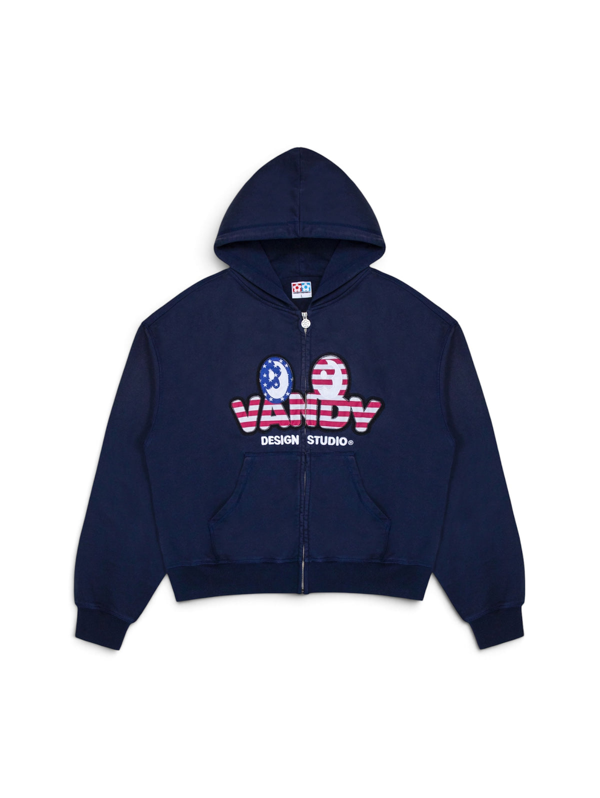 【VANDY THE PINK - ヴァンディー・ザ・ピンク】EYE LOGO ZIP UP HOODIE / NAVY (パーカー/ネイビー)