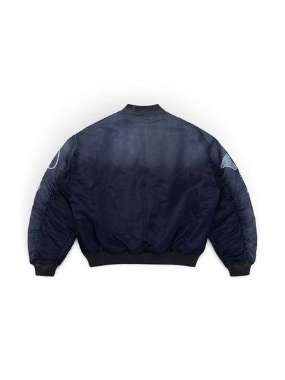 【VANDY THE PINK - ヴァンディー・ザ・ピンク】REVERSIBLE BOMBER JACKET / NAVY (ジャケット/ネイビー)