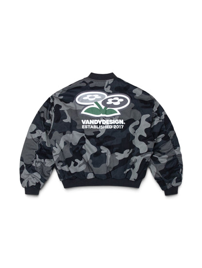 【VANDY THE PINK - ヴァンディー・ザ・ピンク】REVERSIBLE BOMBER JACKET / NAVY (ジャケット/ネイビー)