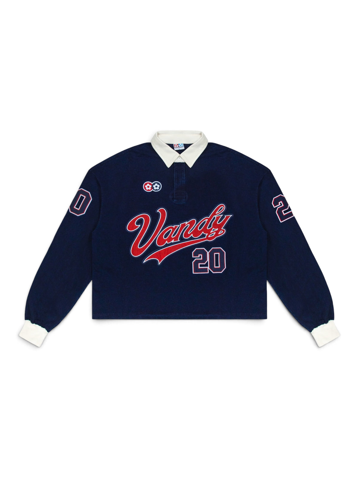 【VANDY THE PINK - ヴァンディー・ザ・ピンク】WASHED SOLID RUGBY / NAVY (Tシャツ/ネイビー)